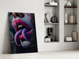 Serpent Tongue Tempered Glass Wall Art