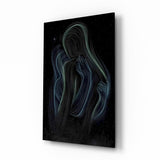 Cosmic Whispers Glass Wall Art - 72x46 cm