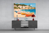 Coastal Serenity Glass Wall Art