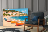 Coastal Serenity Glass Wall Art