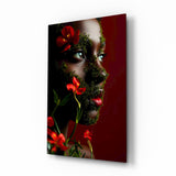 Floral Veil Glass Wall Art