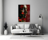 Floral Veil Glass Wall Art