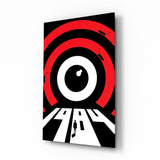 Quadro in vetro 1984 minimalista - 72x46 cm