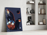 Mystic Cat and Architect Glass Wall Art