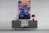 Mystic Mushroom Dreamscape Glass Wall Art