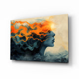 Flame of the Mind Glass Wall Art