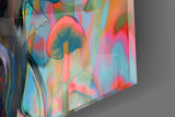 Psychedelic Forest Vision Glass Wall Art