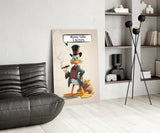 Money Talks Glass Wall Art