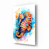Radiant Ocean Spirit Glass Wall Art - 72x46 cm