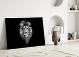 Lion's Majesty Glass Wall Art