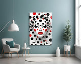 Polka Dot Glamour Glass Wall Art