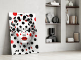 Polka Dot Glamour Glass Wall Art