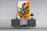 Colorful Gesture Glass Wall Art