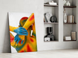 Colorful Gesture Glass Wall Art