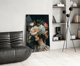 Floral Fantasy Glass Wall Art