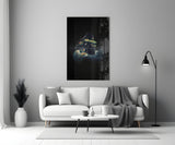 Galactic Horse in Space Glass Wall Art