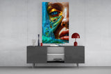 Lizard Eyes Glass Wall Art