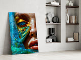 Lizard Eyes Glass Wall Art