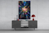 Forest Glow Glass Wall Art