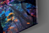 Forest Glow Glass Wall Art