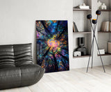 Forest Glow Glass Wall Art