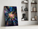 Forest Glow Glass Wall Art