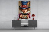 Mad Hatter's Tea Party Glass Wall Art
