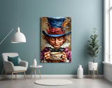 Mad Hatter's Tea Party Glass Wall Art