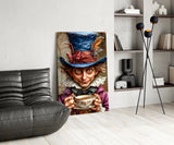 Mad Hatter's Tea Party Glass Wall Art