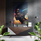 Quest Brushed Aluminum Dibond Wall Art - 60x39 cm