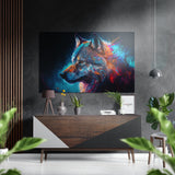 Quadro da parete Wolf in alluminio spazzolato Dibond - 60x39 cm