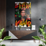 Portrait d'art populaire mexicain tableau mural en aluminium brossé Dibond - 60x39 cm