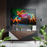 Froglet quadro da parete in alluminio dibond spazzolato - 60x39 cm