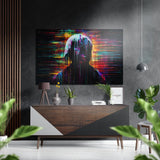 Melt Down Brushed Aluminum Dibond Wall Art - 60x39 cm