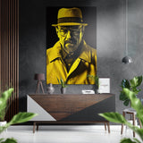 Chemist in the Shadows Brushed Aluminium Dibond Wall Art - 60x39 cm
