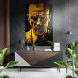 Chemist in the Shadows Brushed Aluminium Dibond Wall Art - 60x39 cm
