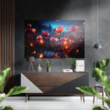 Garden of Magics Brushed Aluminum Dibond Wall Art - 60x39 cm