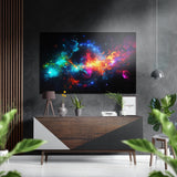 Nuages de nébuleuse cosmique tableau mural en aluminium brossé Dibond - 60x39 cm