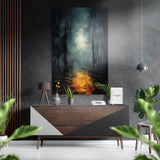 Darkness Brushed Aluminum Dibond Wall Art - 60x39 cm
