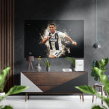 Ronaldo Brushed Aluminium Dibond Wall Art