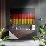 German Flag Brushed Aluminium Dibond Wall Art