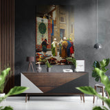 Mercante di tappeti – quadro in alluminio Dibond spazzolato - 60x39 cm