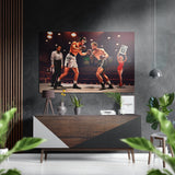 Round 13 – tableau mural en aluminium Dibond brossé - 60x39 cm