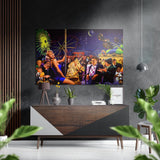 Diva al parco divertimenti quadro in alluminio spazzolato Dibond - 60x39 cm