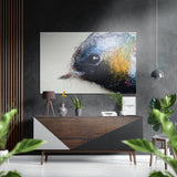 Moineau, tableau mural en aluminium Dibond brossé - 60x39 cm