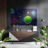 Prince is Here, cuadro mural de aluminio Dibond cepillado - 60x39 cm