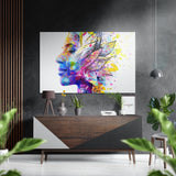 Blossoming Ideas Brushed Aluminium Dibond Wall Art - 60x39 cm