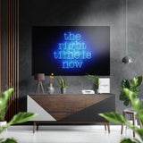 The Right Time is Now – Quadro da parete in alluminio Dibond spazzolato - 60x39 cm