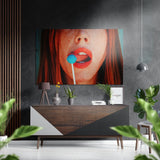 Lecca-lecca – Quadro da parete in alluminio Dibond spazzolato - 60x39 cm