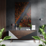 Straße Wandbild auf gebürstetem Aluminium-Dibond - 60x39 cm